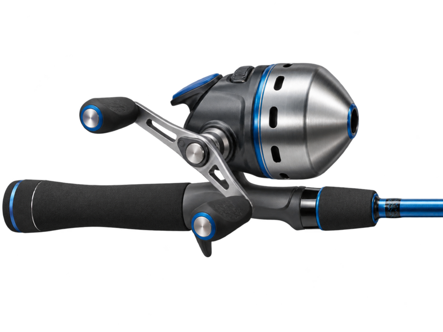 Spincasting reel and rod